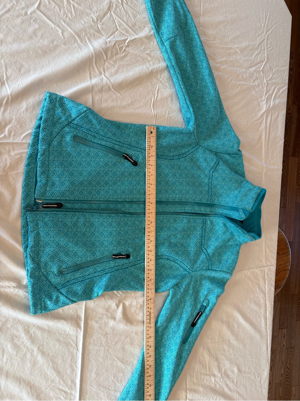 Women’s Turquoise Patterned Softshell Roper Jacket - Picture 5 of 6